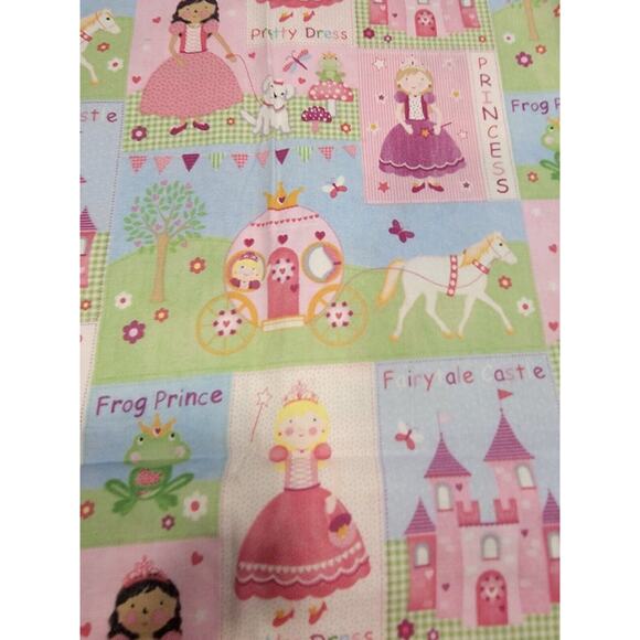 Princess Pink Cotton Fabric 22 Inches By Emijane - Picture 2 of 5